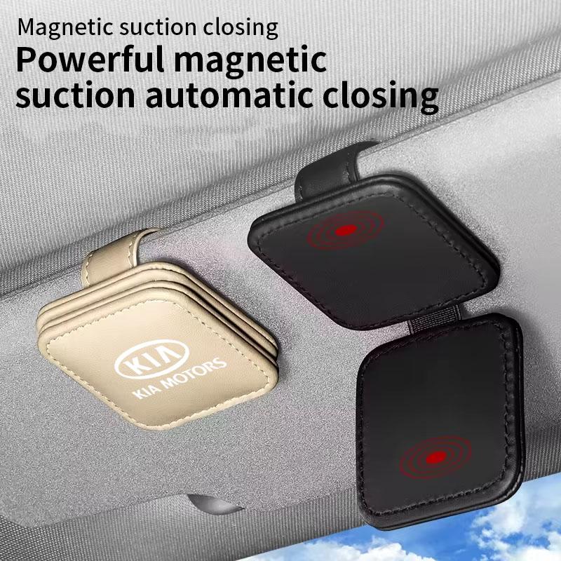 Visor Sunglasses Holder Clip Eyeglass Holder For Kia Sportage Cerato Optima K2 K3 K4 K5 Rio Picanto Soul Car Accessories