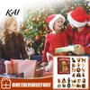 Christmas Dog Theme Decorations 2026 Labrador Advent Calendar, 24 Days 2D Flat Acrylic Ornaments Festive Home Decor Accessories Countdown Collectible