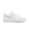 Nike Womens Air Force 1 '07 'Studded Swoosh' (women's sizes) White / Metallic Silver / Platinum Tint / Chrome Skate Shoes FQ8887 100