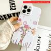 2DFlat Cute Cats In Flower Garden Phone Case All Inclusive Film Hard iPhone Case, Compatible with iPhone 18 Pro Max 17 16 15 14 13 12 11