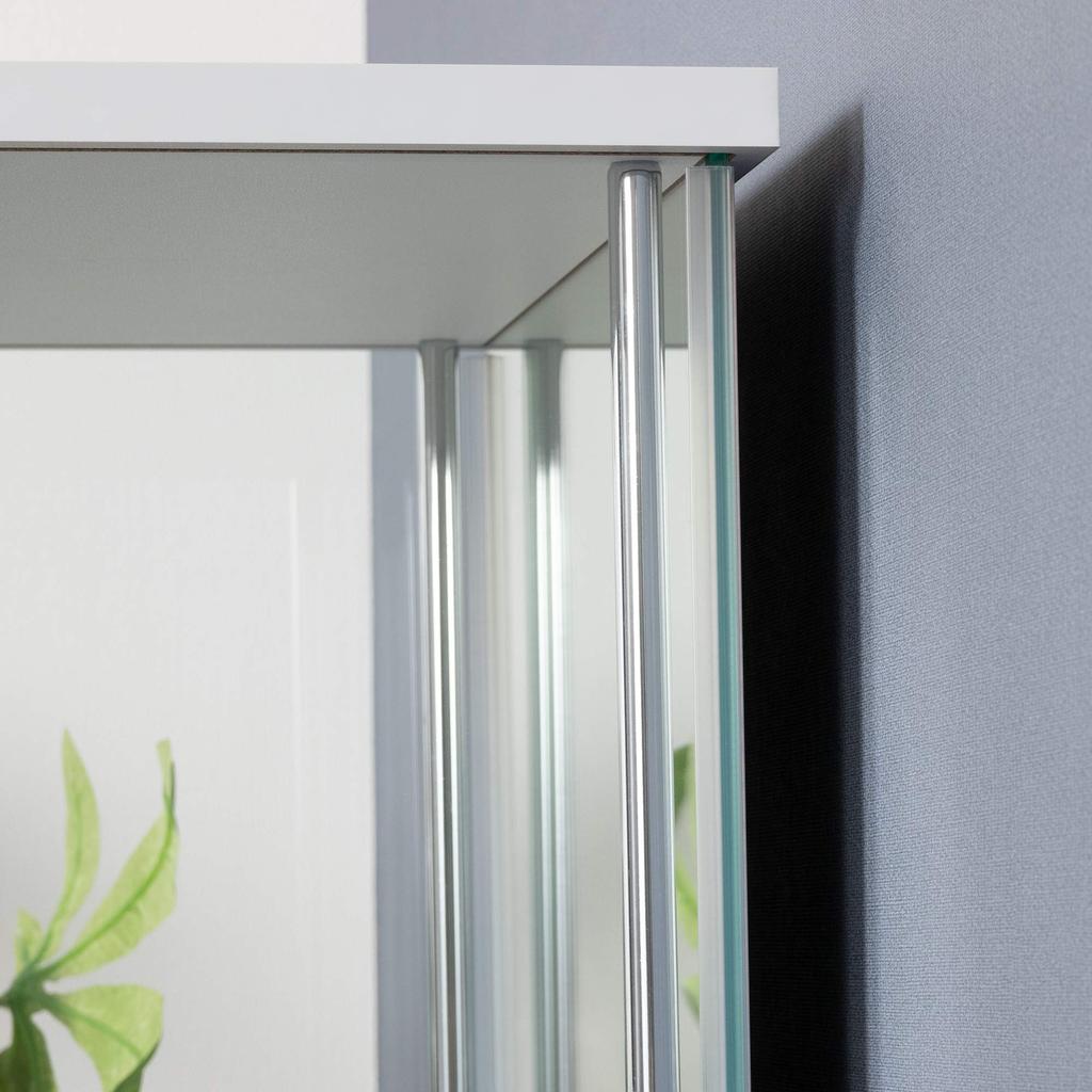 Футляр для коллекционной фигурки Fuji Boeki, 4 яруса, ширина x глубина x высота 120 см, белое закаленное стекло, заднее зеркало в сборе, товар 97338 42,5 36,5