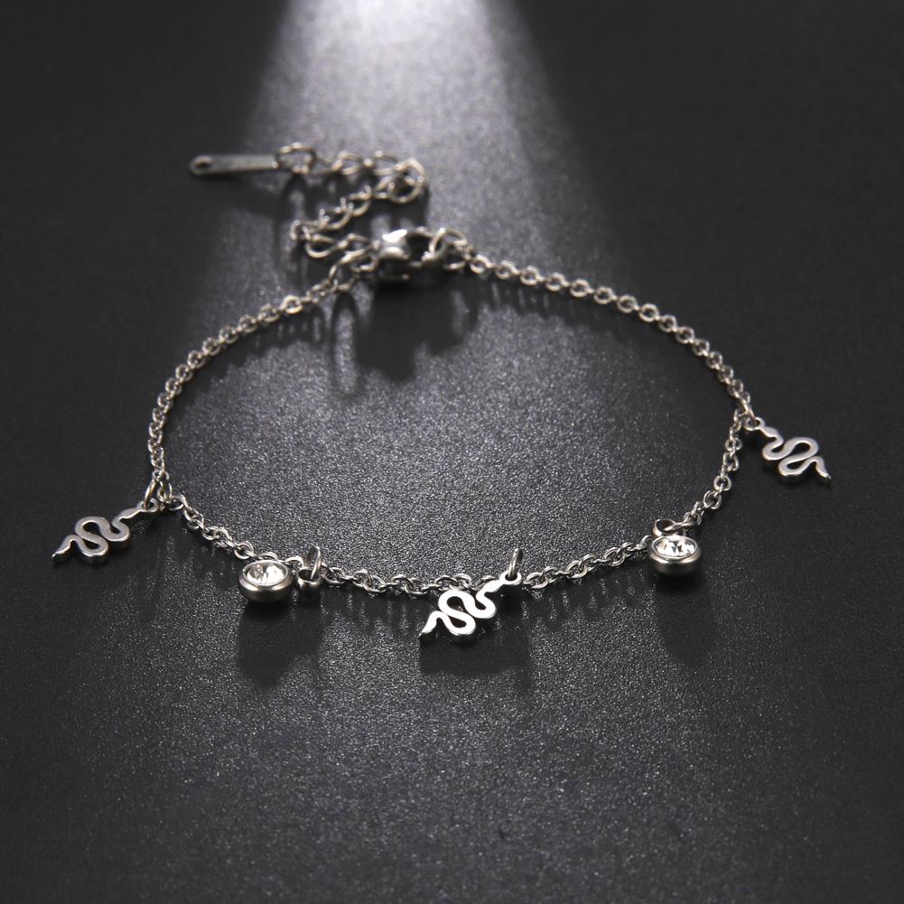 Korean Butterfly Crystal Bracelets on Hand for Women Stainless Steel Charm Bracelet Jewelry Valentine's Day Gift