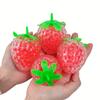 Strawberry Squishy Stress Balls for Kids Adults Stress Ball Sensory Toy Dough Ball Fidget Toys Squeeze Ball for Anxiety Relief
