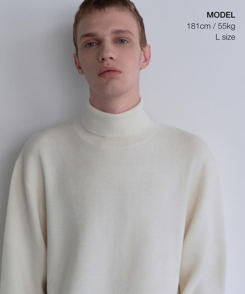 MUSINSA STANDARD Minimal Turtleneck Knit [Cream]