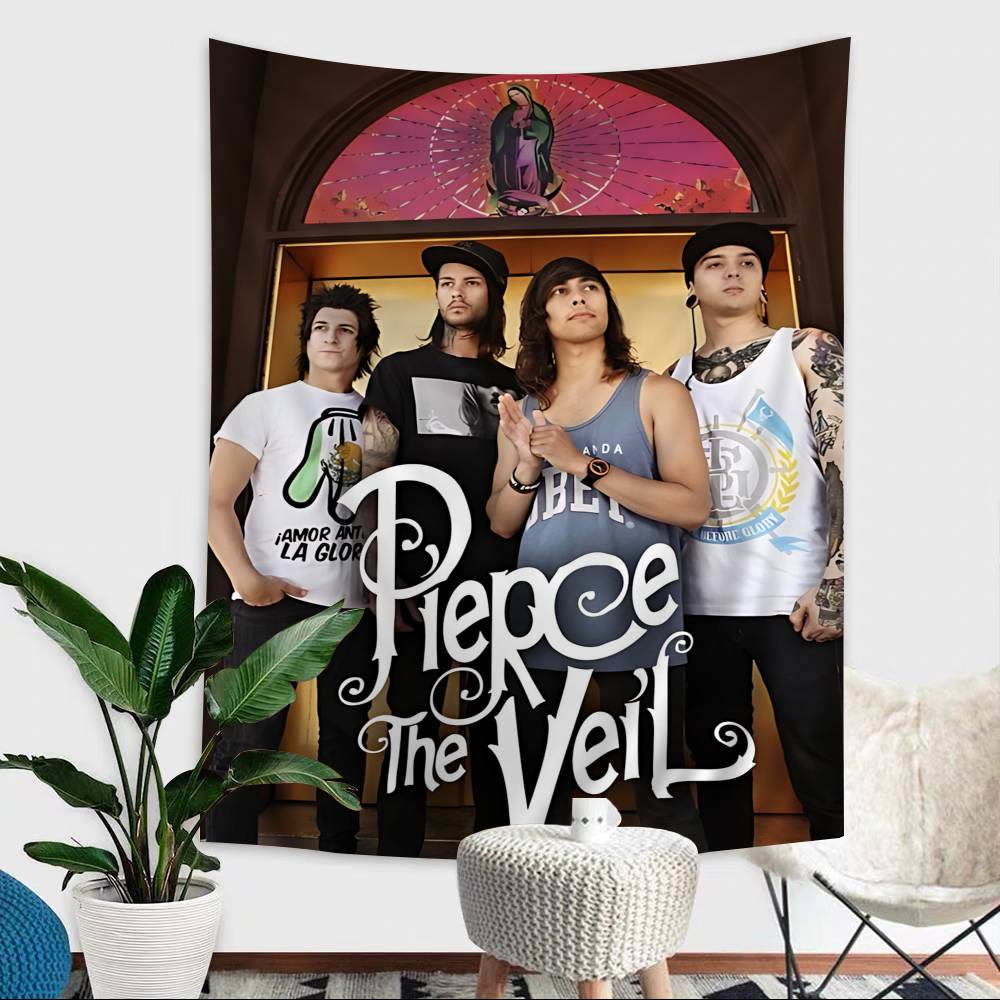 Rock Band PPierce The VVeil Hanging Bohemian Tapestry Bohemian Wall Tapestries Mandala Cheap Hippie Wall Hanging