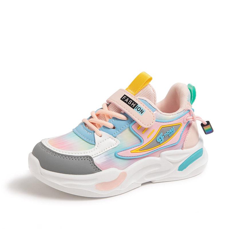 Men's and women's spring and autumn sports shoes, big children's anti slip children's winter new girls' mesh shoes