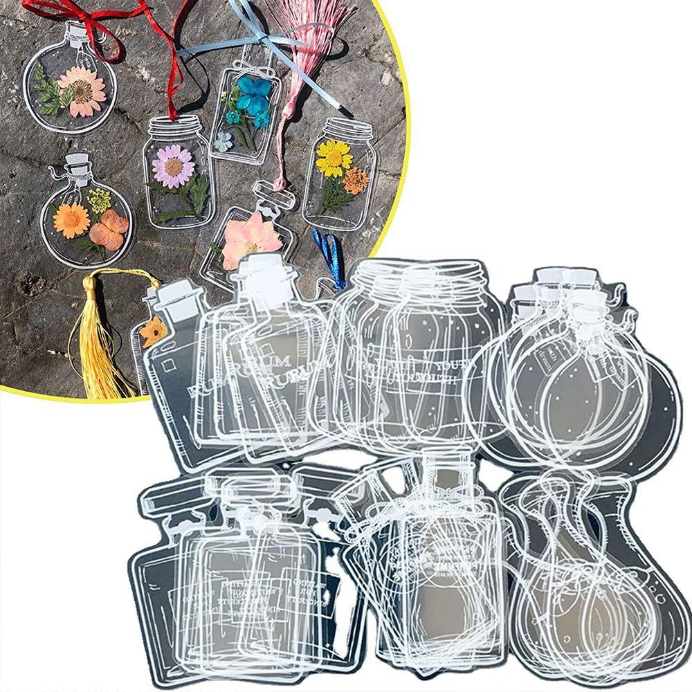 Закладка для страниц с цветами, прозрачные закладки для сухоцветов, закладка для прессованных цветов, закладки для гербария