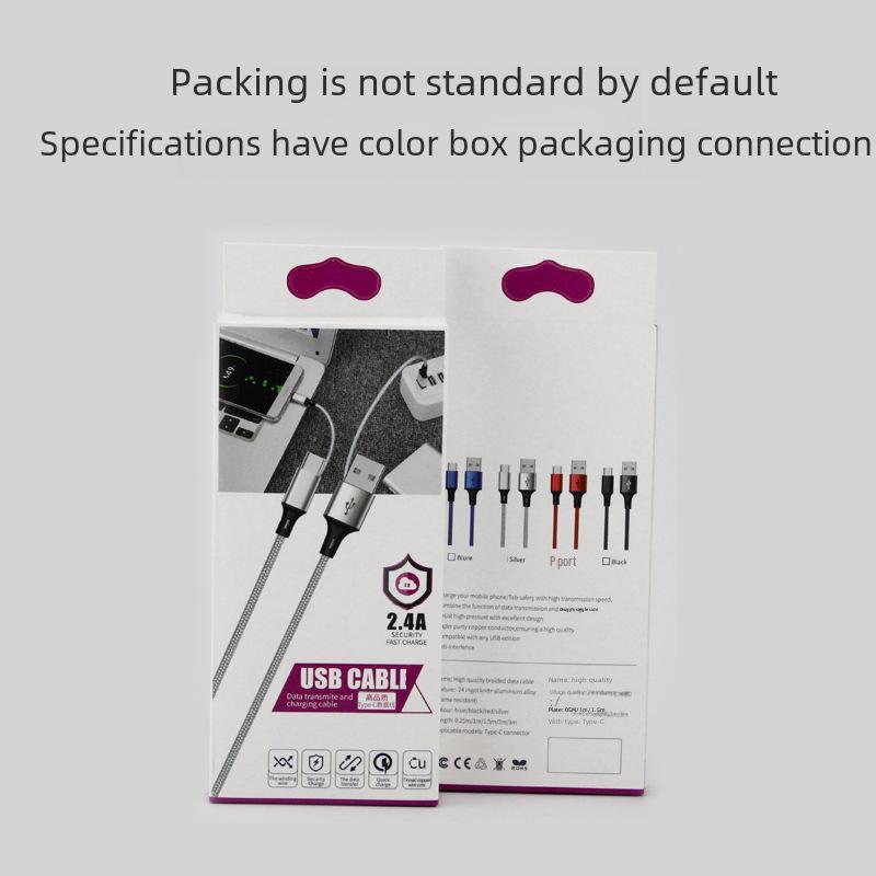 Braided Type-C Fast Charging Cable for Huawei & Apple, MFi Certified, 2.4A