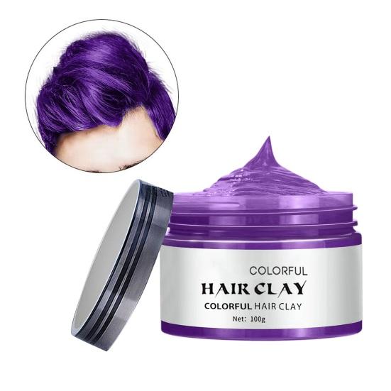 100ML Disposable Hair Dye Cream Colorful Natural Plants Washable Safe Men Women Instant Hairstyle Temporary Hair Coloring Wax Mud