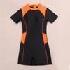 Спортивный цельный купальник Color Block для женщин - Модный европейский и американский костюм для серфинга/дайвинга