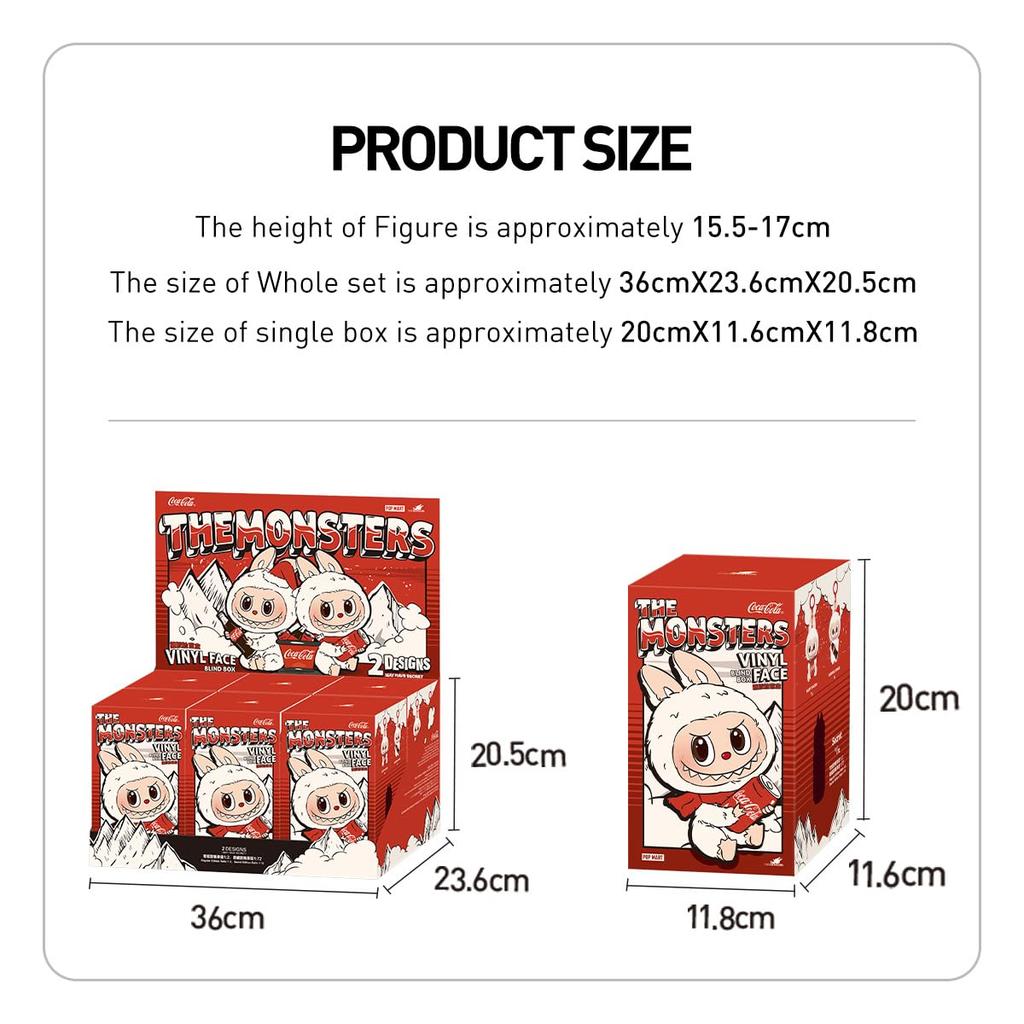 POP MART THE MONSTERS Series Plush Toy Box 6 Pop Mart Gacha Gacha Blind Box Figure Plastic Model Premium Toy PVC Soft Vinyl Original Character