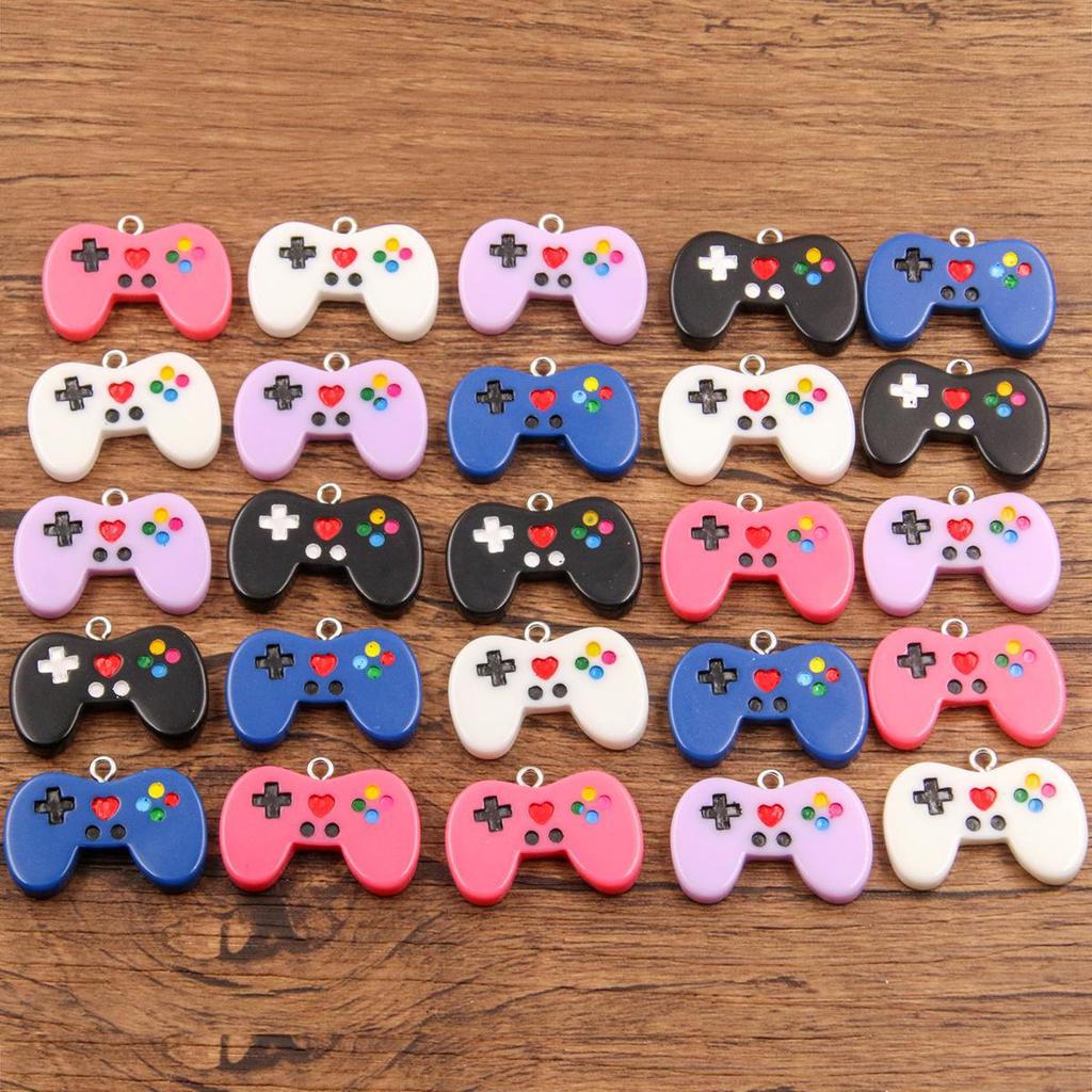 Подвеска-шарм в виде игровой консоли из 10-цветной смолы для ожерелий и браслетов своими руками (19x27мм)