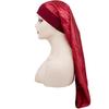 Men's And Women's Satin Elastic Hat Velvet Long Tail Pirate Hat Hip Hop Oversize Bandana Hat