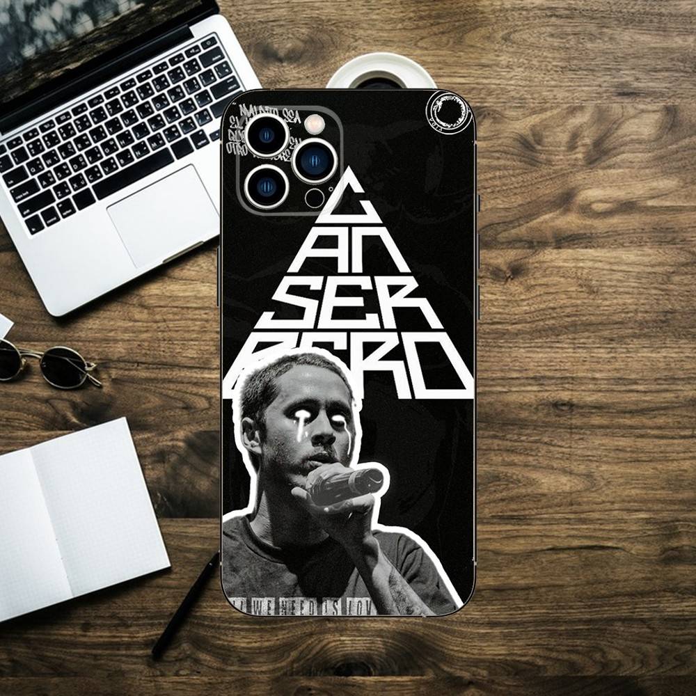 R-Residente Canserbero Phone Case For iPhone 16,15,14,13,12,11,XS,XR,X,8,7,Pro,Max,Plus,mini Silicone Black Cover