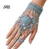 DIY Bracelet Craft Beaded Hand Kit, Bead Weaving Jewelry Making Set, Adjustable Chain Crafts Kit for Adults Gifts Lovers Handmade