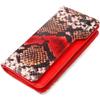 Lacquered Women's Wallet Clutch Made of Genuine Leather with Snake Embossing CANPELLINI Wallet 21541 Multicolored