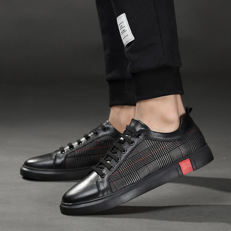 Мужские туфли из натуральной кожи для ходьбы, повседневные, для поездок на работу, мокасины, повседневные спортивные мокасины, кроссовки, весенняя молодежная обувь, последние тенденции