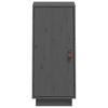 Sideboard Gray 34 X 40 X 75 Cm Solid Pine Wood