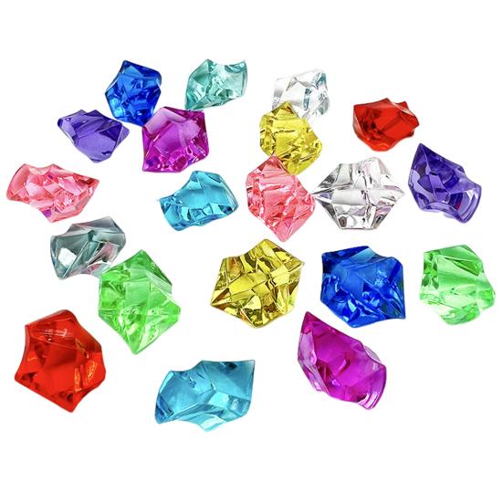 1 упаковка, сверкающий акриловый наполнитель для аквариума с драгоценными камнями, яркие полированные реалистичные наполнители для ваз неправильной формы, искусственные ледяные камни