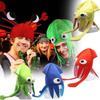 Шапка Кальмара из Бархата Jiaqi Настраиваемый Смешной Реквизит для Вечеринок для Выступлений и Косплея