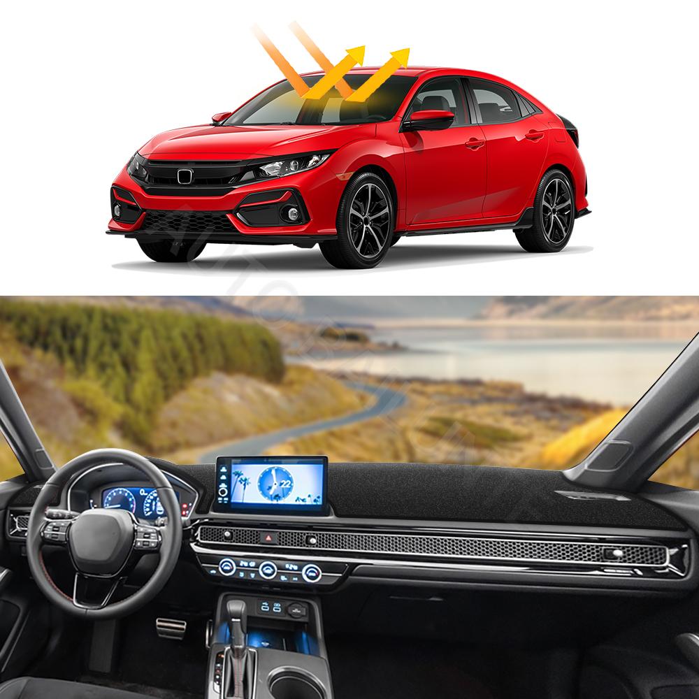 Для Honda Civic 11th Gen 2022 2023, коврик для приборной панели автомобиля, солнцезащитный козырек, коврик для приборной панели, ковер