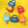 Number Matching Number Lock Key Toys Unlock Key Learning Number Toy Kindergarten