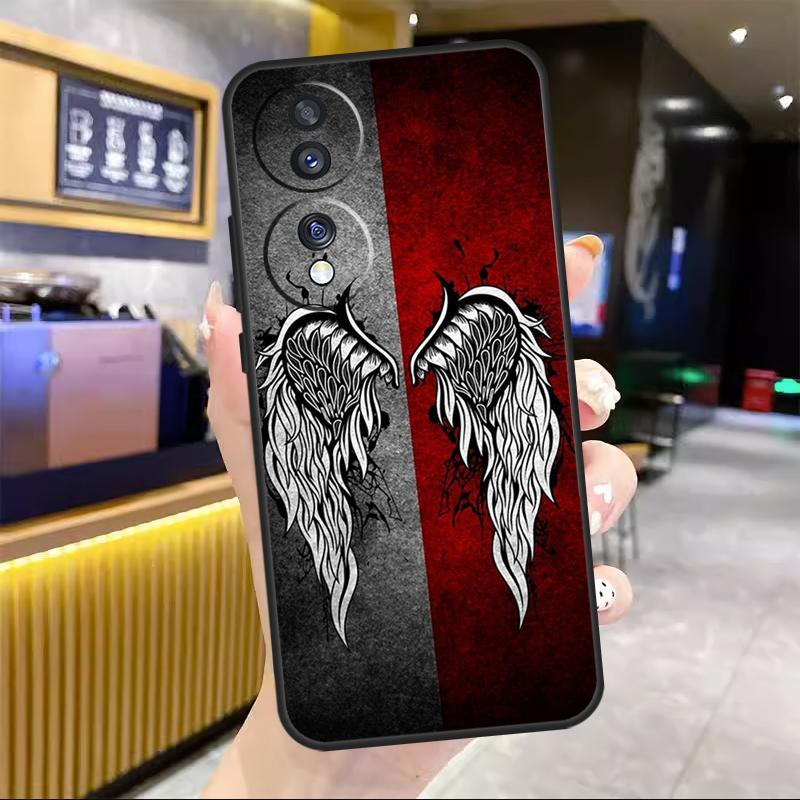 Крылья Ангел Дьявол Для Honor Magic 6 7 8 Pro Чехол Для Honor 90 70 50 Lite 400 200 X8c X8b X9a X9b X9c X9d Win RT