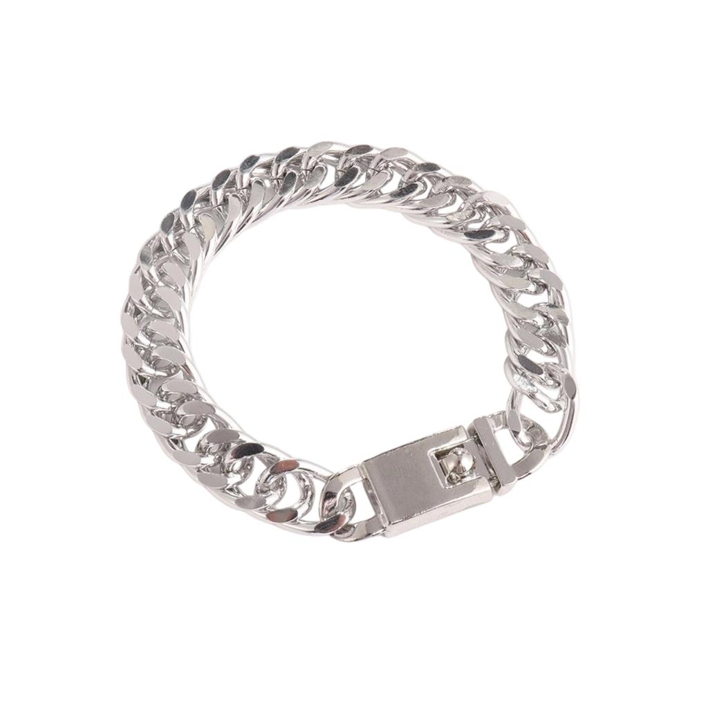 Men's Versatile And Stylish Alloy Double-clasp Bracelet Jewelry