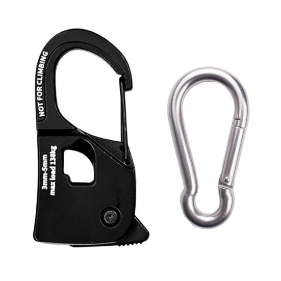 1/2 шт. Самоблокирующийся натяжитель веревки, сверхпрочный, из алюминиевого сплава, для наружного использования, бэкпэкинга, туризма, катания на лодке, кемпинга, регулятор-затяжитель оттяжного шнура