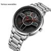 Fashion Trend Waterproof Watch Business Men's Watch Steel Band Quartz Watch Men's Watch