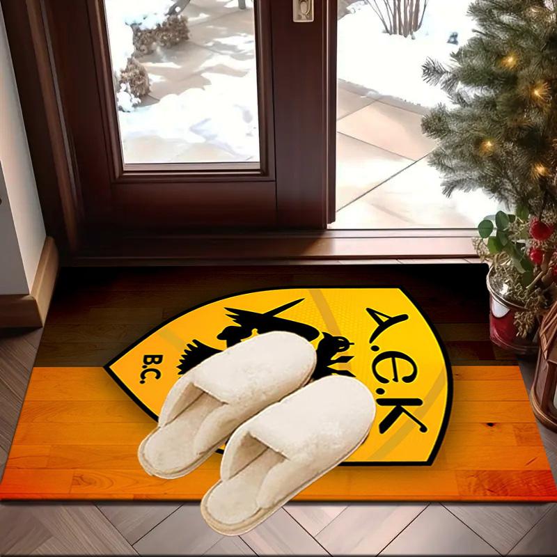 Aek Football Crest Area Rug Office rug, Chair Rug, Decor Carpet Livingroom bedroom Mat, Large Size Fan gifts Christmas gifts