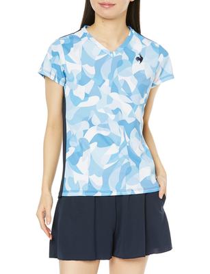 Футболка Coq с коротким рукавом Game Sweat Quick UV Protection Thermal BL S [Le Sportif], теннис, тренировка, матч, впитывающая, сушка, (UPF50+), Охлаждение,