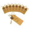 8 см, Большой, 50 шт./Набор, Открывалка для бутылок в виде скелетного ключа с биркой, веревкой. Подходит для свадебного подарка, подарков на вечеринку по случаю рождения ребенка