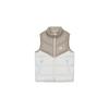 Patchwork Stand Collar Zippered Down Vest Sport Casual Men Vests Khaki FB8184-247