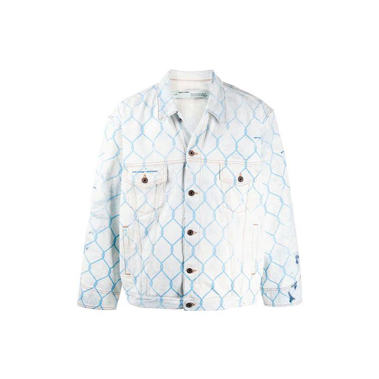Off-White Куртка Fence Jean синяя мужская верхняя одежда OMYE051S203860307131