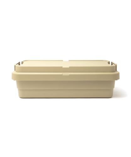 GORDON MILLER Stackable Trunk Cargo, 40L, Low-Profile Storage Box with Lid, Large Capacity, Stackable, Coyote Beige, 01680033