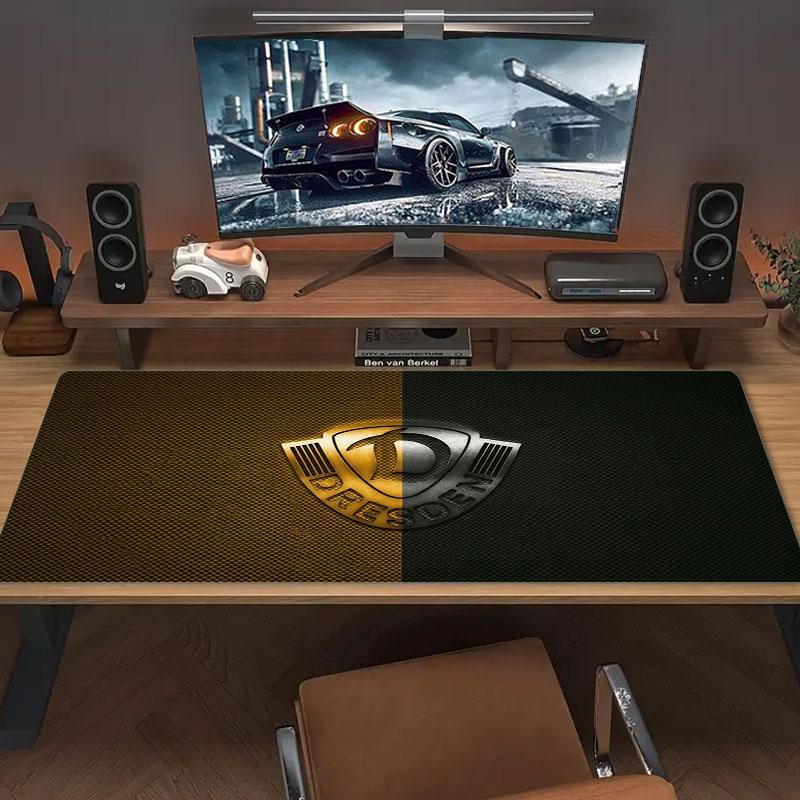Dynamo Dresden Large Size Mouse Pad Large Gaming Table Cushion Non-slip Laptop Tablet Big Mousepad XXL Mat Mini PC Playmat With Lock edge