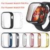 Soft Screen Protector Case For Huawei Watch Fit 4 Fit4 Pro Plating Bumper Shell Tempered Film Cover Smartwatch Accessories