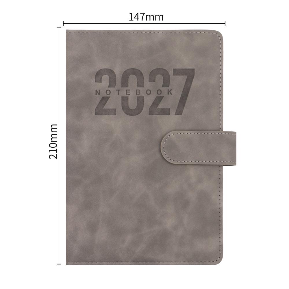 2027 Multilingual Daily Planner: Custom One-Page Schedule Book in Chinese, English, and Spanish.