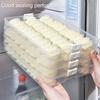 Fresh-keeping Long Lasting Useful Non-Stick Fridge Storage Container Food Dumpling Airtight Box Frozen-Dumpling Container
