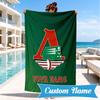 Custom Name Lokomotiv Moscow Personalized Microfiber Beach Towel, Quick-Dry, Ideal for Summer Travel, Beach Essential, Swimming
