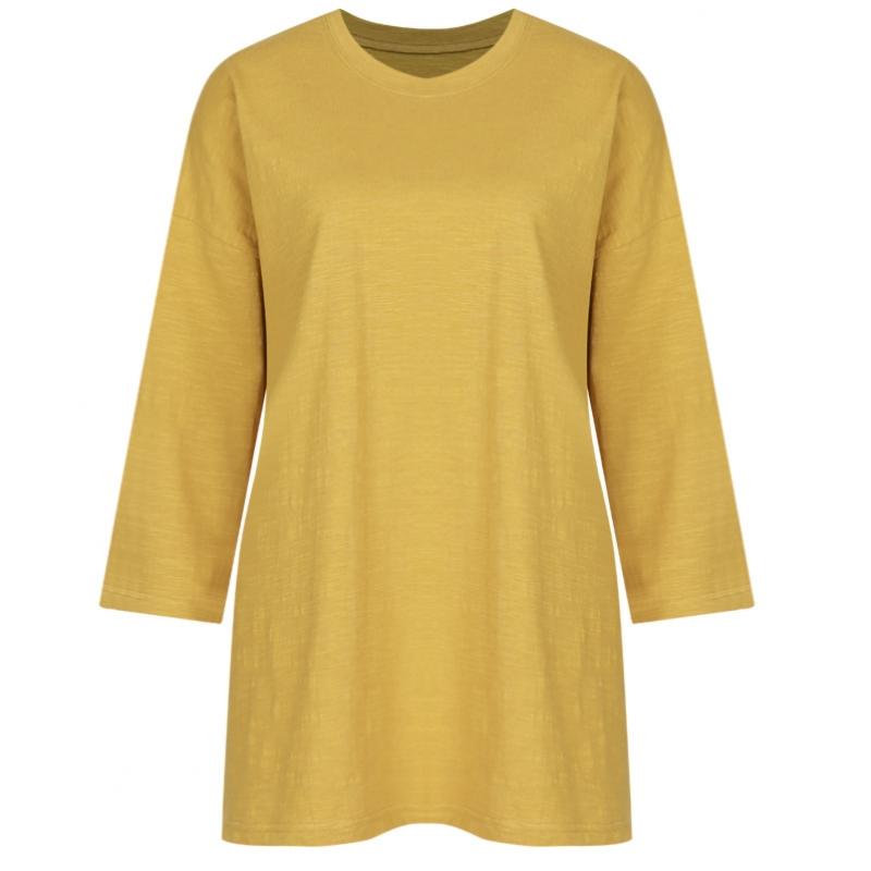 Shop Women Slub CoTTon 3 4 Sleeve T shirT Sora Dai Wsh 1112