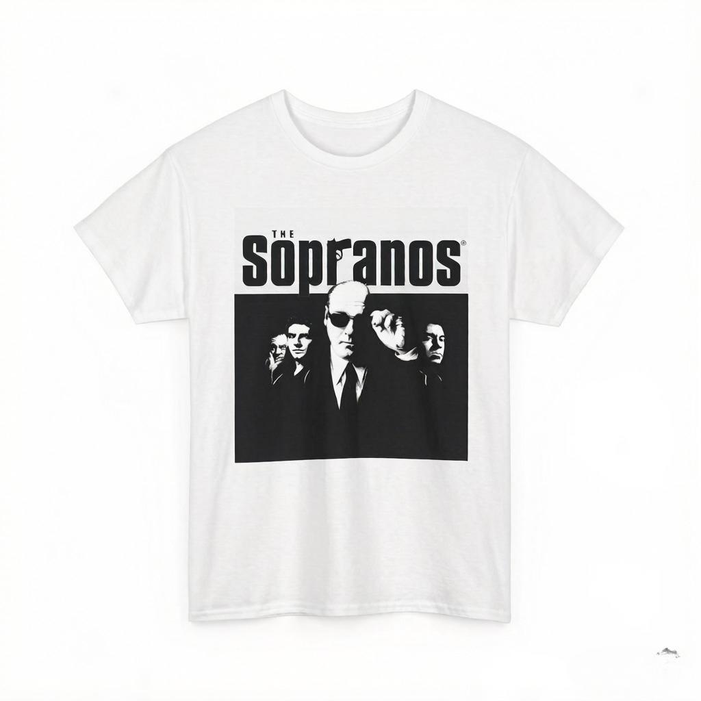 Mens Prue Cotton Print TShirt Donni Sopano Print TShirt Classic Retro Movie Lovers Suitable for Both Men and Women