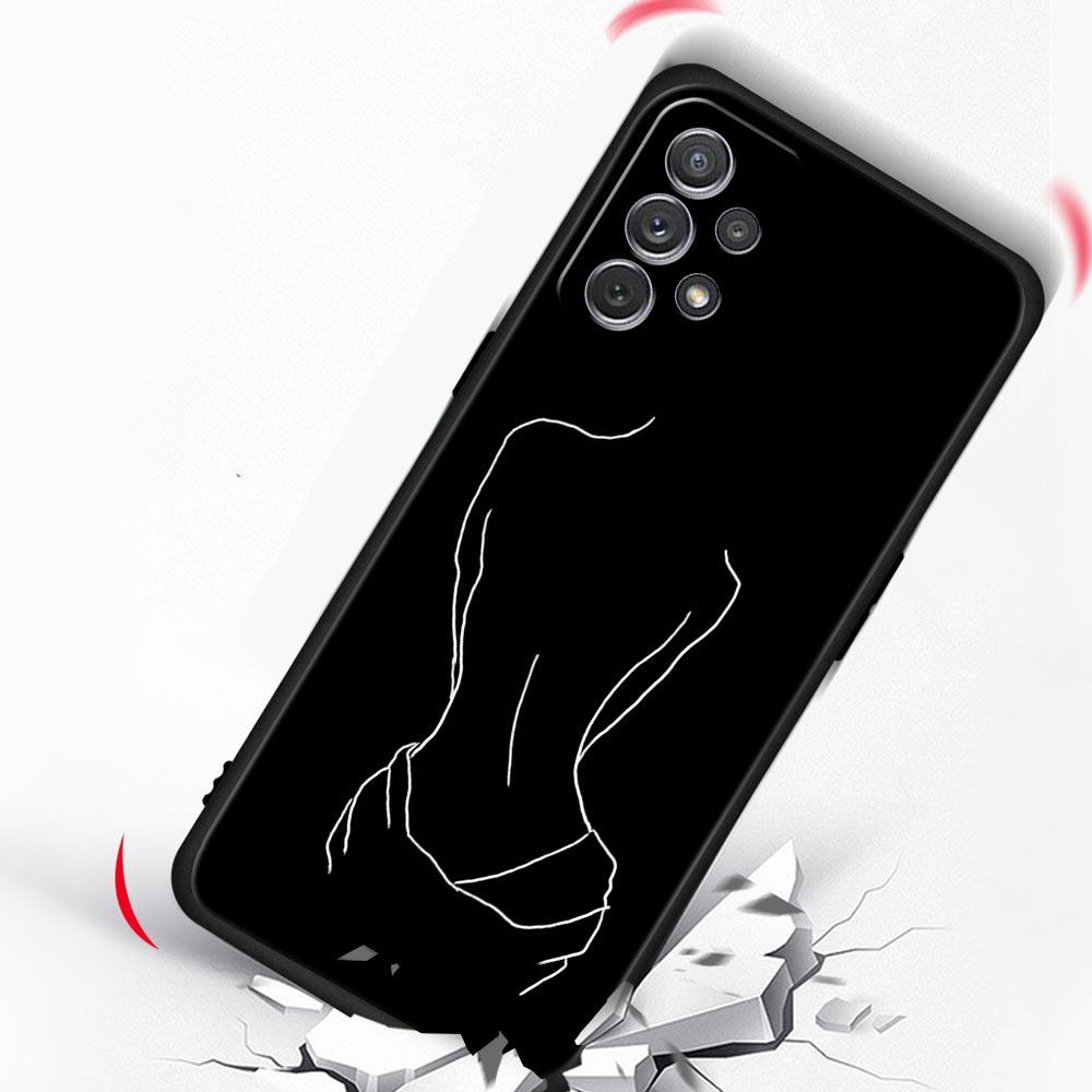 Черный сексуальный чехол с рисунком розы Lover для Samsung A51 A71 A21S A12 A15 A25 A31 A41 A52 A32 A23 A33 A53 A73 A03S A05S A13 5G