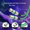 10Pcs 3Pin Mixer Audio Cable XLR Cord Anti-interference XLR Male to Female Connectors Microphone Extension Wire Line