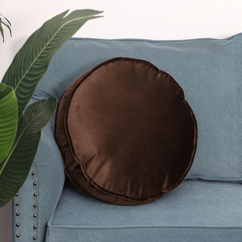 Круглые наволочки, наволочка из бархата, декоративная наволочка для дивана/кресла/автомобиля, наволочка для подушки, чехол для подушки для дома, коврик-футон