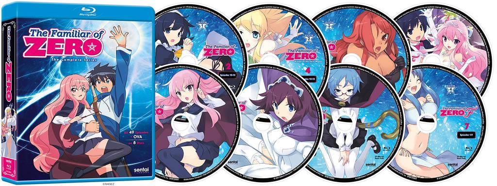The Familiar of Zero Complete Collection [Blu-ray] (Import Edition / All 49 Episodes + OVA / 8 Discs)