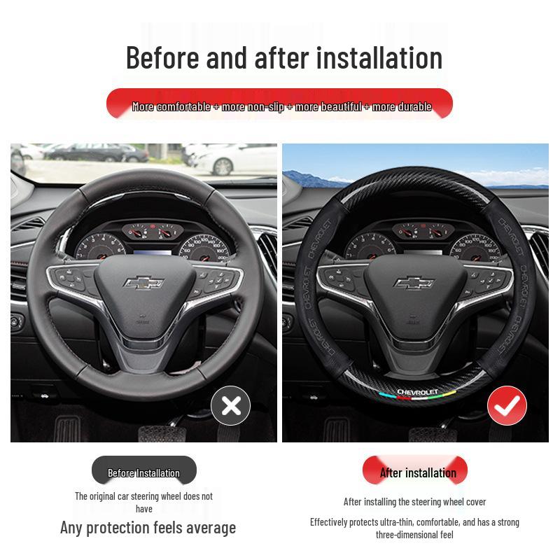 Chevrolet Steering Wheel Cover for Cruze, Sail, Trax, Malibu, Cavalier, and K5 Blazer