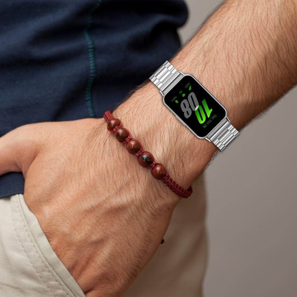 Металлический браслет из нержавеющей стали для Samsung Galaxy Fit 3 Ремешок Браслет Наручный ремешок для Samsung Galaxy Fit 3 SM-R390 Аксессуары для ремешка
