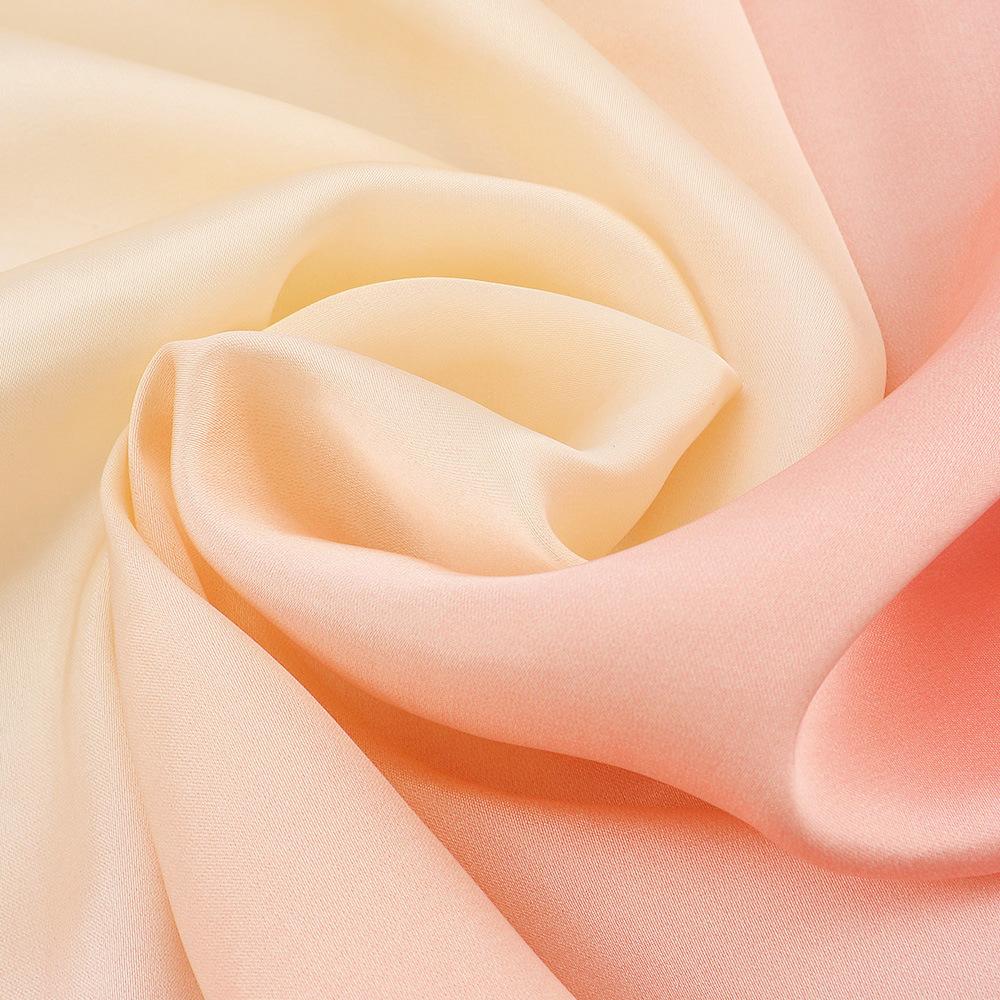 Fashion Silk Satin Hijab Scarf For Wome Gradual Colors Kerchief Hair Scarfs Female 90cm*90cm Square Shawl Wraps Neck Scarfs